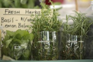 Fresh Herbs from farmers market | www.canolaeatwell.com
