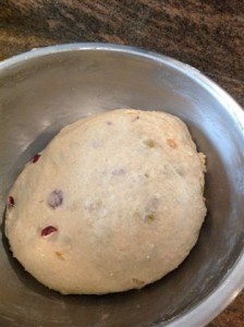 finished hot cross bun dough - Joan