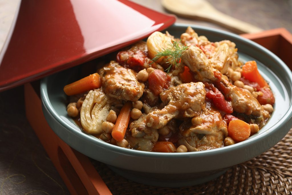 Chicken Tagine with Fennel and Chickpeas