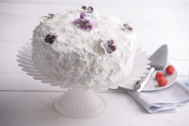 Coconut Raspberry Cake