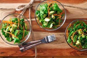 Wilted Kale Salad with Warm Vinaigrette|www.canolaeatwell.com