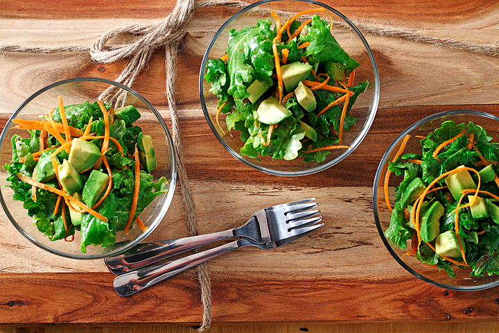 Wilted Kale Salad with Warm Vinaigrette