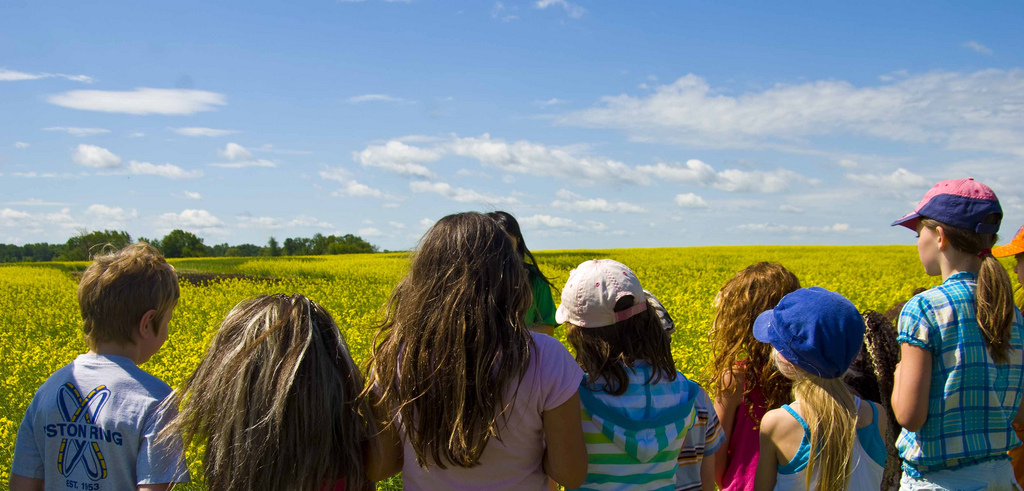Canola Learning Centre Kids in canola | www.canolaeatwell.com