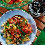 Grilled Tomato and Chickpea Salad | www.canolaeatwell.com