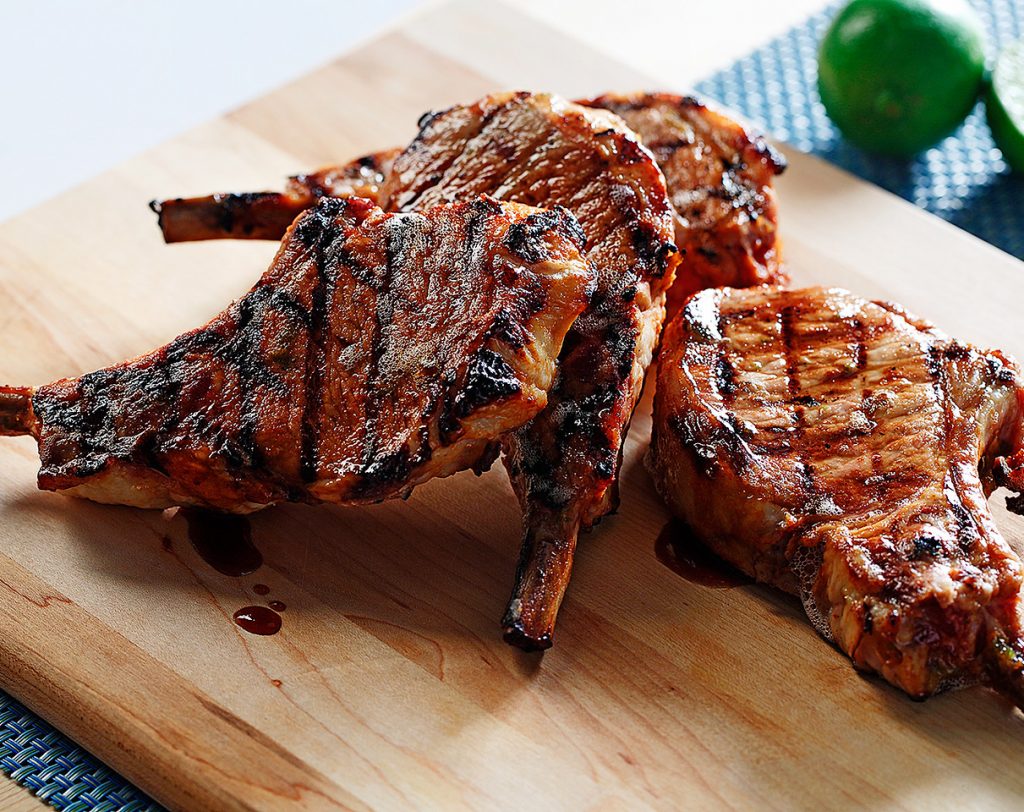 Honey and Lime Marinated Pork Chops