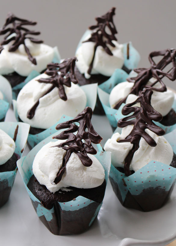 Black Forest Cupcakes make with canola oil