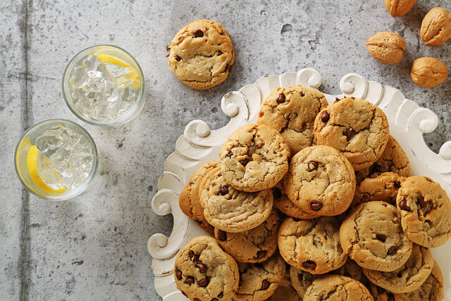 Chocolate Chip and Walnut Cookies