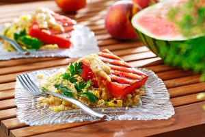 Grilled Watermelon Quinoa Salad with Peach Dressing 2_WEB
