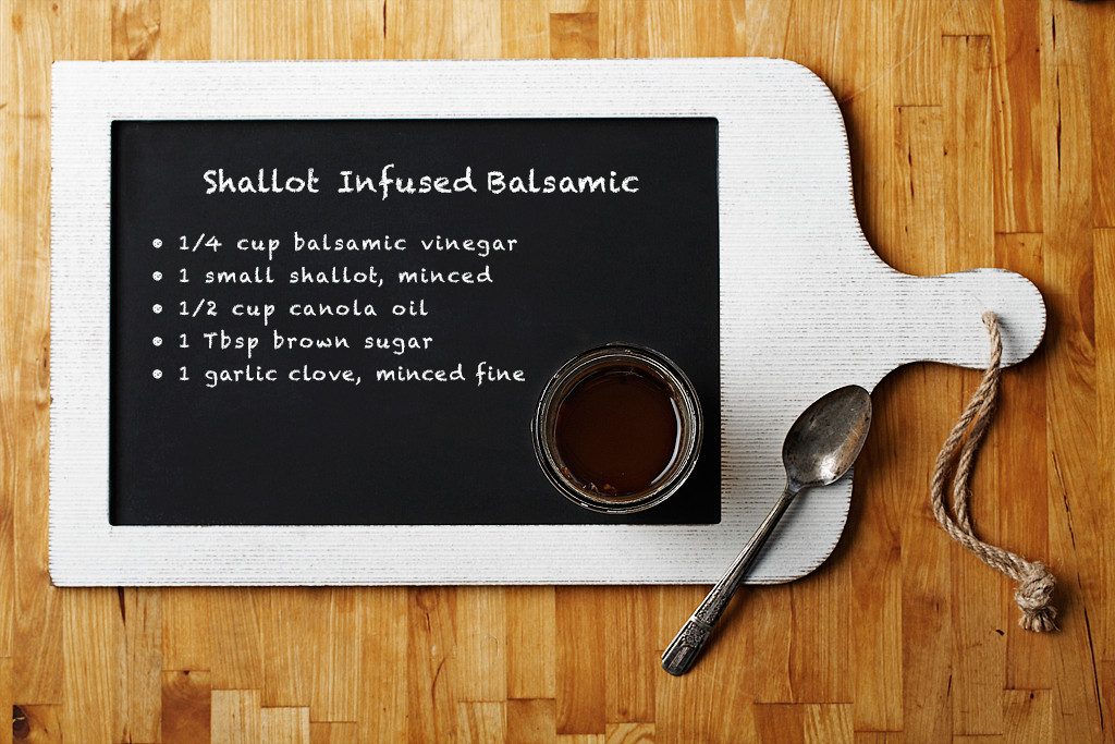 Shallot Infused Balsamic Dressing