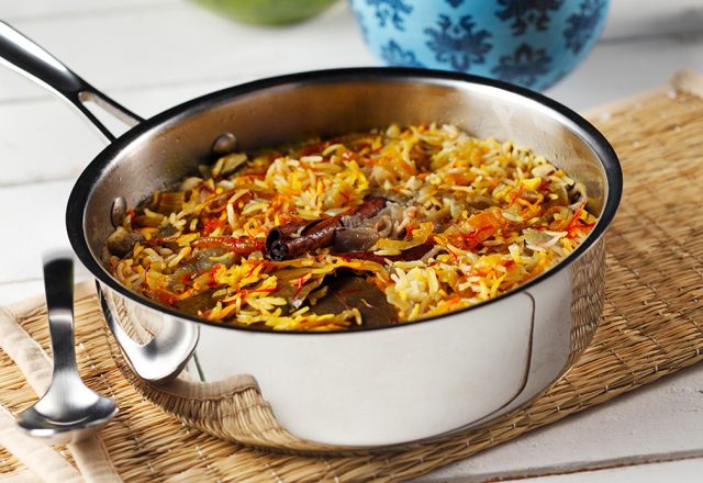 Basmati Rice with Saffron and Whole Spices