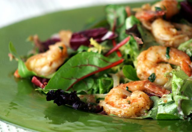Shrimp Salad with Golden Raisin Vinaigrette