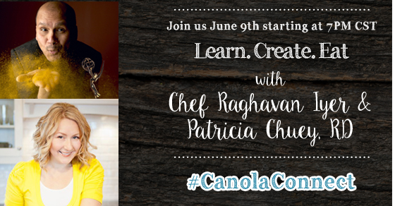 Join us June 9th for Learn. Create. Eat. with Chef Raghavan Iyer & Patricia Chuey, RD