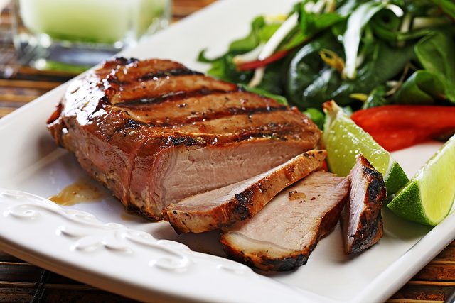 BBQ Vietnamese Pork Chops with Fresh Salad
