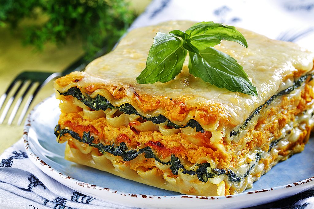 Spinach and Butternut Squash Lasagne
