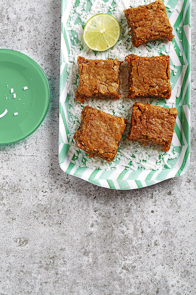 Chewy Coconut-Lime Blondies