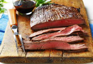flank with soy-lime reduction | www.canolaeatwell.com