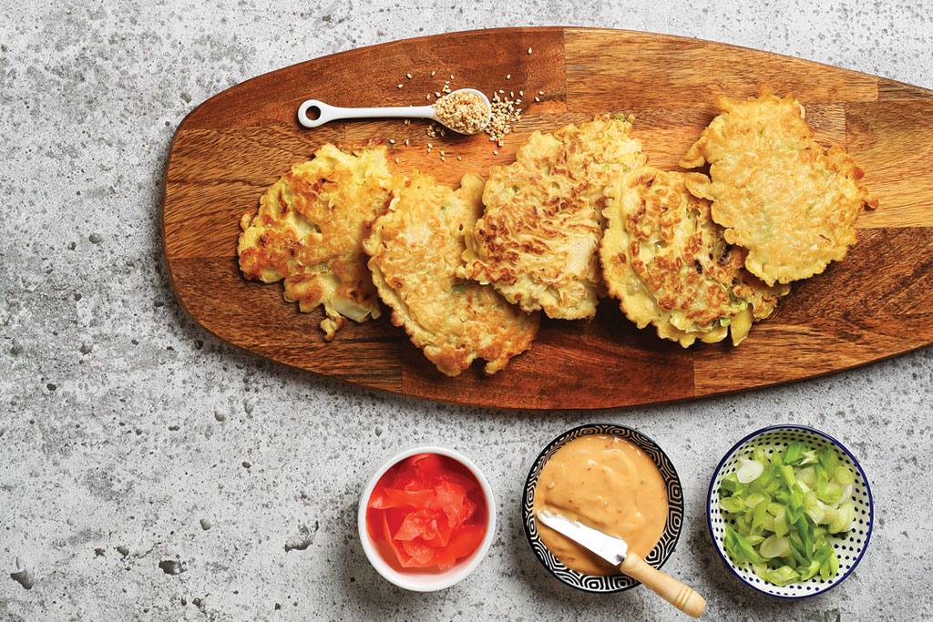 Okonomiyaki: Savoury Cabbage Pancakes