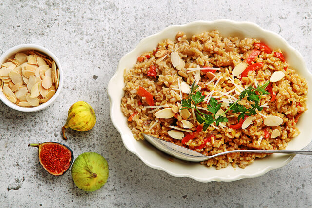 Fig and Almond Brown Rice
