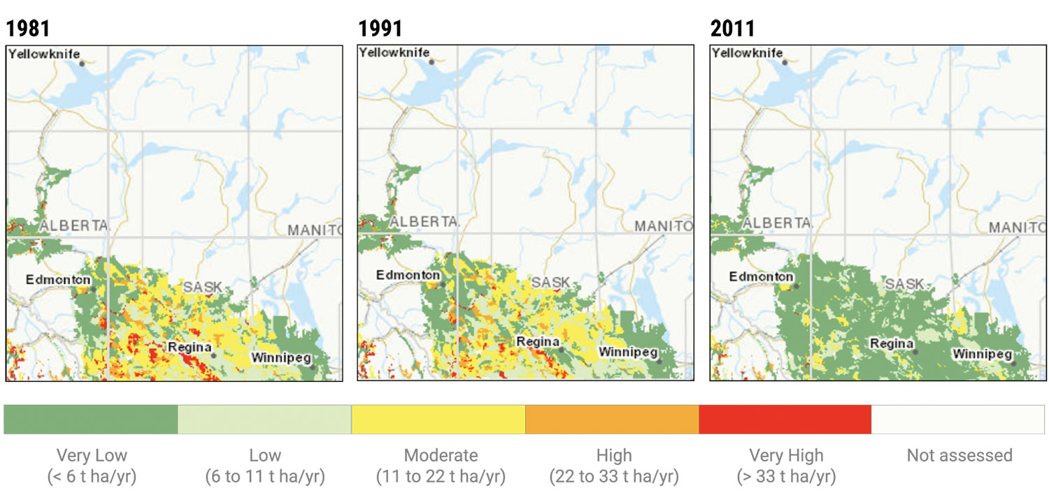 Soil Erosion Risk in the Prairies